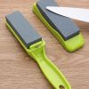 1pc Knife Sharpener With Handle; Sharpening Tool; Household Labor-saving Sharpener