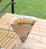 Foldable coffee drip holder Stainless steel filter cup Portable funnel coffee grounds filter