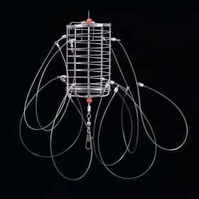 1pc Crab Trap Snare With Multiple Hooks; Reusable Bait Cage For Outdoor Crab Shrimp Lobster