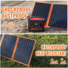 KingBoss Portable 120w Solar Panel High Efficiency Waterproof;  with Multiple Outputs