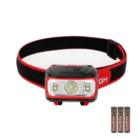 Hyper Tough 300-Lumens LED Battery Powered Headlamp with 5 Modes and Adjustable Head Strap