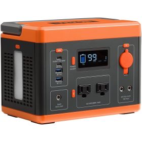 VEVOR Portable Power Station Solar Generator 296Wh 300W Backup Lithium Battery