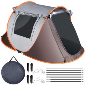 3-4 Person Pop Up Tent Automatic Setup Camping Tent Waterproof Instant Setup