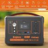 Portable Power Station 110V/600W 568Wh Lithium Battery Pure Sine Wave AC