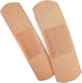 Adhesive Bandages. Pack of 100 Sterile Fabric Bandages 1" x 3" for Wound Protection