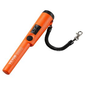 VEVOR Metal Detector Pinpointer, Partial Waterproof Handheld Pin Pointer Wand, 1.96" Detection Depth, 3 Modes, Treasure Hunting Probe with Holster