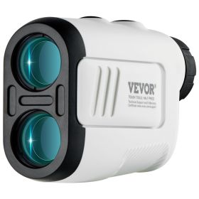 VEVOR Golf Rangefinder, 650 Yards Laser Golfing Hunting Range Finder, 6X Magnification Distance Measuring