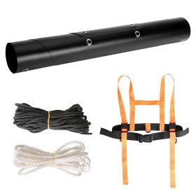 Deer Drag Sled with Dragging Harness Deer Cart Game Hauler Snow Sledding Pad Hunting Gear Supplies with 32.8FT Black Rope 16.1FT White Rope for Huntin