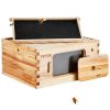 VEVOR Bee Hive Deep Box Starter Kit, 100% Beeswax Coated Natural Cedar Wood