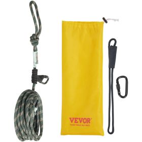 VEVOR Tree Stand Safety Rope, 30 ft/91.44 m Treestand Lifeline Rope 30KN Breaking Tension, 0.6'' Hunting Safety Line with Prusik Knot