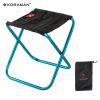 KORAMAN Blue Portable Camp Stool, Ultralight Folding Mini Chair For Camping Fishing Hiking