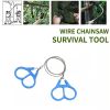 Portable Stainless Steel Wire Chain Saw; Manual Sawing Cutting; Emergency Survival Tool