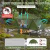 84.6*34.5*49.2in military green camping tent with tent storage bag and camp bed