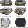 Military Lensatic Sighting Compass; Survival Tactical Backpacking Compact; Handheld Gear With Carry Bag