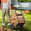 VEVOR Firewood Log Cart, 250 lbs Capacity, Outdoor and Indoor Wood Rack Storage Mover