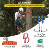 VEVOR Tree Climbing Spikes, 4 in 1 Alloy Metal Adjustable Pole Climbing Spurs, w/Security Belt