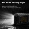 LED Flashlight Hand Crank Solar Powered Rechargeable Survival Gear Self Powered