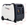 Super quiet Inverter Generator 4500w portable generator electric start, foldable handle