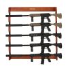 VEVOR Gun Rack, Wood Gun Rack Wall Mount, Gun Display Rack holds 5 Riflesi