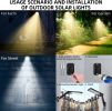 (2 Pack) Outdoor Solar Flood Lights Wireless 48 LED Waterproof Security Motion