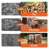 VEVOR Firewood Log Cart, 250 lbs Capacity, Outdoor and Indoor Wood Rack Storage Mover