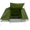 84.6*34.5*49.2in military green camping tent with tent storage bag and camp bed