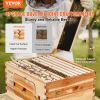 VEVOR Bee Hive Deep Box Starter Kit, 100% Beeswax Coated Natural Cedar Wood