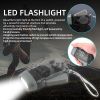 3 LED Hand Pressing Dynamo Crank Power Wind Up Flashlight Torch Light