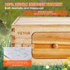 VEVOR Bee Hive 40 Frame Bee Hives Starter Kit, Beeswax Coated Cedar Wood