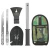 6-in-1 Multi Tool Survival Kit Shovel Knife Axe Saw Nail Puller w/ Pouch