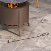 Outsunny 2-in-1 Smokeless Fire Pit, BBQ Grill, 19" Portable Wood Burning Firepit