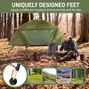 84.6*34.5*49.2in military green camping tent with tent storage bag and camp bed