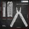 Heavy Duty Multitool | Military Grade Stainless Steel Frame;  Deep Profile Blade;  First Aid Scissors