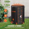 VEVOR Collapsible Rain Barrel, 53 Gallon Large Capacity, PVC Rainwater Collection System