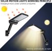 (2 Pack) Outdoor Solar Flood Lights Wireless 48 LED Waterproof Security Motion