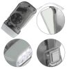 3 LED Hand Pressing Dynamo Crank Power Wind Up Flashlight Torch Light