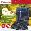 100W 18V Portable Solar Panel, Flashfish Foldable Solar Charger with 5V USB