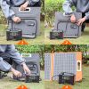 200W Portable Power Station, FlashFish 40800mAh Solar Generator with 110V AC Outlet