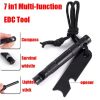 Multifunctional Lighting Stick Compass Survival Whistle; Waterproof And Rainproof