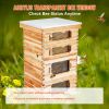 VEVOR Bee Hive 40 Frame Bee Hives Starter Kit, Beeswax Coated Cedar Wood