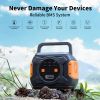 320W Portable Power Station;  Flashfish 292Wh 80000mAh Solar Generator Backup