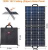 100W 18V Portable Solar Panel, Flashfish Foldable Solar Charger with 5V USB