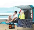 100W 18V Portable Solar Panel, Flashfish Foldable Solar Charger with 5V USB