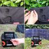 100W 18V Portable Solar Panel, Flashfish Foldable Solar Charger with 5V USB