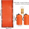 2packs Emergency Sleeping Bag; Lightweight Survival Sleeping Bags Thermal Bivy Sack