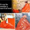 2packs Emergency Sleeping Bag; Lightweight Survival Sleeping Bags Thermal Bivy Sack