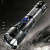 USB Chargeable Strong Light Handheld Flashlight; Plastic Material; Camping Backpacking Hiking