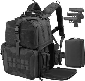 Tactical Range Backpack Bag, VOTAGOO Range Activity Bag For Handgun And Ammo (Color: Black)