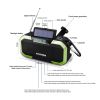 Solar Radio Hand Crank Emergency Flashlight Reading Light AM FM NOAA