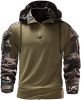 Men's Camouflage Army Tactical T-Shirts Military Shirts Long Sleeve